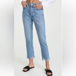 AGOLDE Riley High Rise Straight Crop Jean